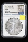 2017 Silver Eagle NGC MS70 Early Releases US Mint 225th Anni 3HC1