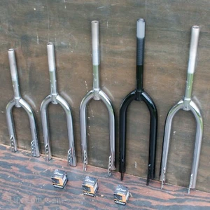 Old School BMX Cruiser Bike Tube FORK 1" Threaded 16" 20" 24" 26" Bicycle Wheels - Picture 1 of 46