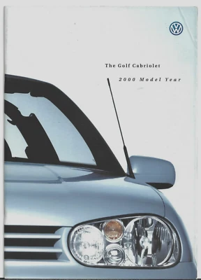 Volkswagen Golf кабриолет Mk4 1999-2000 Великобритании рынка продаж брошюра S SE Avantgarde - Изображение 1 из 2