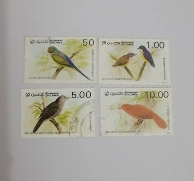 EZ~SL 1987 Sri lanka Birds Used Stampd set SG LK988B Scott LK839ii - Image 1 of 2