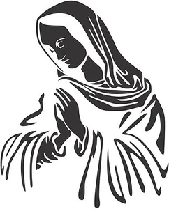 2 (PCS) Our Lady of Guadalupe Decals Stickers 20 Colors To Choose From - Picture 1 of 3
