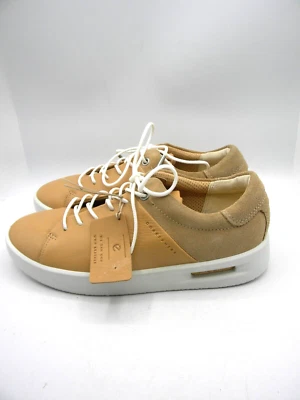 Zapatilla deportiva ECCO Corksphere 1 corbata de cuero beige con cordones talla EU 37 NUEVA RP $159 Foto 1 de 4