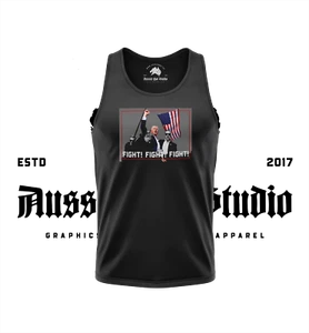 Fight! Fight! Fight! DJT - Men's Tank Top - Foto 1 di 2