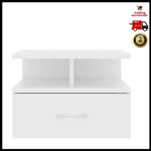Floating Nightstand Wall-Mounted Bedside Table Cabinet with Storage Shelf Drawer