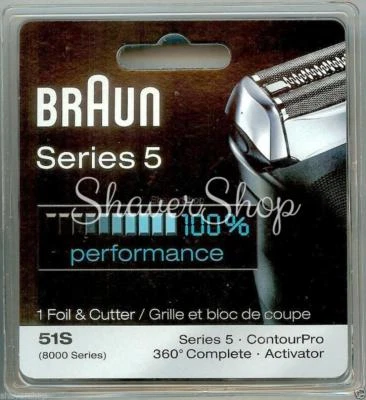 NUEVO JUEGO DE LÁMINA+CORTADOR BRAUN 51S 8000/SERIE 5-590CC 590 570 550 8995 8985 Foto 1 de 3
