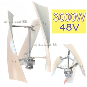 3000W Vertical Windturbinen-Generator Kit 48V MPPT Hybrid Laderegler Windmill - Bild 1 von 16