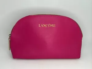 LANCOME Travel Cosmetic, Makeup Bag, zip closure. Pink with Gold - Picture 1 of 6