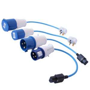 230PSKIT1 PAT Test Adaptor Kit 230V 32A 16A Socket - 13A Plug, Plug - IEC Socket - Picture 1 of 9