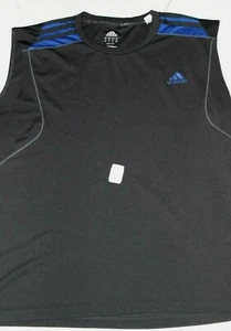 Herren Neu Adidas Tank T-Shirt XL Schwarz 22 x 26 - Bild 1 von 3