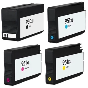 Do HP 950XL 951XL Zestaw wkładów atramentowych Czarny Cyjan Żółty Purpurowy OfficeJet 8100 - Zdjęcie 1 z 1