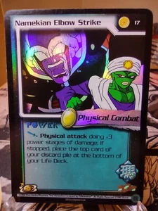 DBZ CCG DRAGON BALL Z NAMEKIAN ELBOW STRIKE #17 LIMITED FOIL WORLD GAMES SAGA NM - Picture 1 of 2