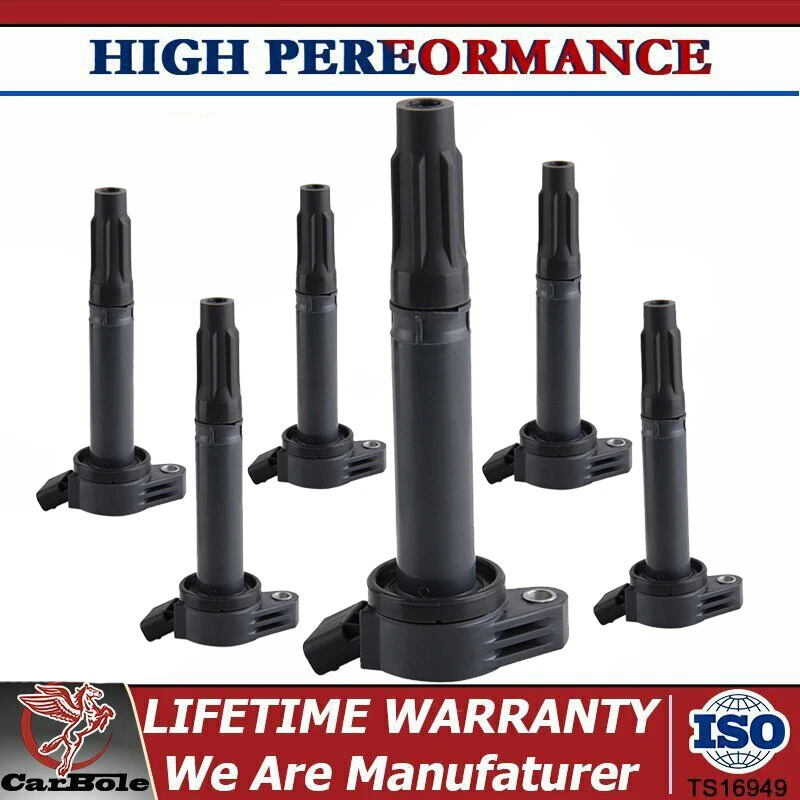 6 bobinas de encendido para 2007 2008 2009 Lexus ES350 RX350 Toyota Sienna 3,5 L V6 UF487 Foto 1 de 4