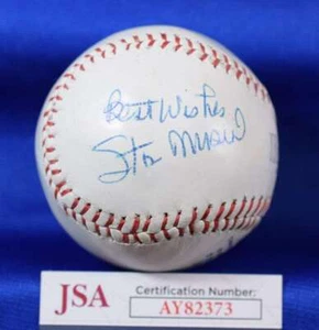 Stan Musial JSA COA Autograph Baseball Signed - Picture 1 of 2