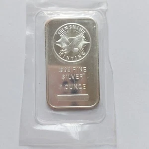 Sealed Sunshine Minting Mint .999 Fine Silver 1 Ounce Oz Bar Logo Mint Mark - Bild 1 von 3