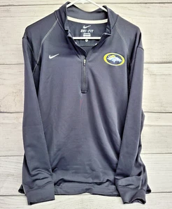 Nike Dri-Fit Mustangs 1/4 Zip Embroidered Sweater Black Men's Size Medium - Picture 1 of 7