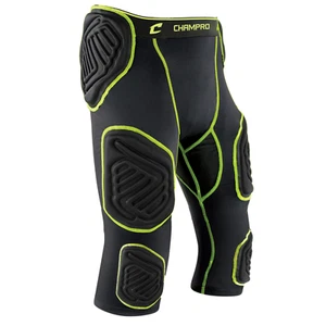 Faja de fútbol americano Champro adulto Bull Rush 7 almohadilla negra y verde óptica nueva - Imagen 1 de 3