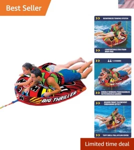 Water Sports Fun: Thriller Towable Deck Tube for 1-2 Adults with Safety Features - Picture 1 of 8