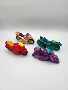 Wendys Niños Comida Juguetes Motocicleta Juego De 4 Metálicos 1994 Pull Back Acción Carreras - Imagen 1 de 7