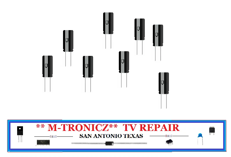CAPACITOR KIT FOR  DYNEX INSIGNIA DX-55L150A11  NS-55L260A POWER SUPPLY 151886 - Image 1 of 1