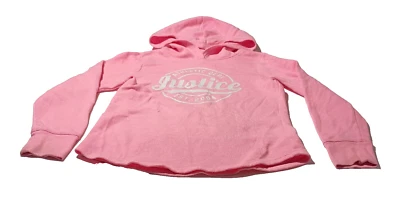 Justice Girls Pink Hooded Sweatshirt Size 6 (SEE LAST 3 PHOTOS) - Image 1 of 4