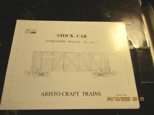 LGB TRAINS Stock Car 46100-01 Instruction Manual used is in good condition - Picture 1 of 1