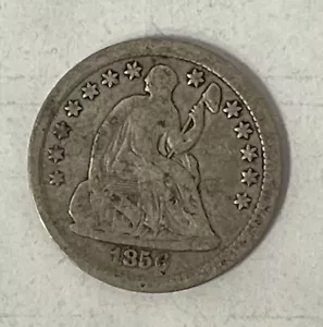 1856 Seated Liberty Half Dime Very Good Condition - Picture 1 of 2
