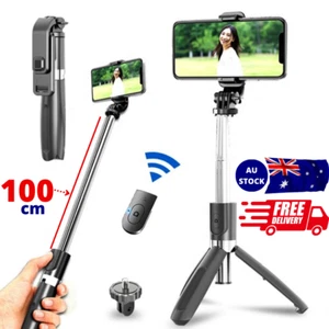 Selfie Stick Handheld Tripod Bluetooth Remote 360 For Samsung Android iPhone AU - Picture 1 of 9