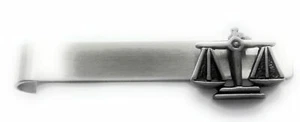 SCALES OF JUSTICE TIE BAR - Picture 1 of 4