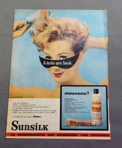 PUB PUBLICITE ANCIENNE ADVERT CLIPPING 120717/ SHAMPOOING SUNSILK CREATION GIBBS - Imagen 1 de 1