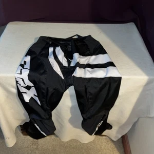 Fox Racing 180 Motocross Pants Size 12-14 Waist 28 - Black And White - Pristine! - Picture 1 of 11