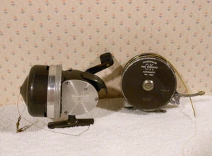2-Vintage Shakespeare Fishing Reels Wonder Cast No 1777 & Free Stripping No 1824 - Picture 1 of 15