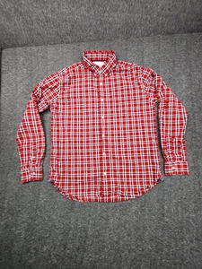 Aeropostale Red and Blue Check Men's Large Check Button Down Casual Shirt - Picture 1 of 6