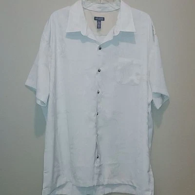 Amazing!  Van Heusen Sz XXL w/ Tone-on-Tone Print Linen Look B22 - Image 1 of 4