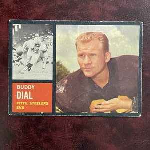 1962 Topps Set BUDDY DIAL rare SP #130 PITTSBURGH STEELERS - VG-EX - Picture 1 of 2