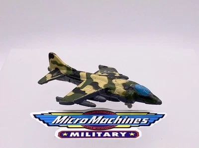 Micro Machines Military AV-8A Harrier Fighter Aircraft Galoob LGTI 1997 - Image 1 of 3