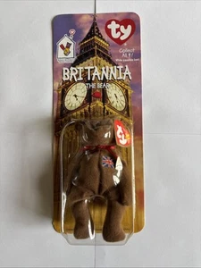 1999 Made for McDonald's Ty Bennie Baby Britannia The Bear - With Tag/Box Errors - Picture 1 of 3