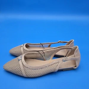 Madden Girl VALLEYY/Vale05J1 Nude Patent Net Flats Sz 7.5M New - Picture 1 of 6