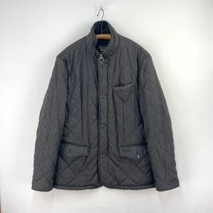 Barbour Land Rover Filey Quilted Jacket Mens XXL Grey Padded Range Rover Coat - Picture 1 of 18
