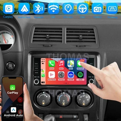 Android 15 Carplay para Dodge Challenger 2008-2014 Radio para coche GPS NAV WIFI - Image 1 of 4