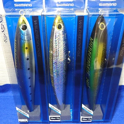 Lápiz de buceo JDM Lure Shimano Ocea Wild Response 240F X3 #2 para cola amarilla de atún Foto 1 de 4