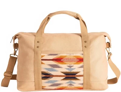 PENDLETON Large Weekender Wyeth Trail Canvas & Wool Shoulder Strap NWT - Image 1 of 4
