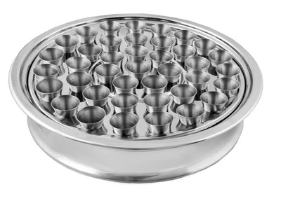Communion Ware | Stackable Communion Tray with 40 Cups for Churches | Portabl... - Image 1 of 4