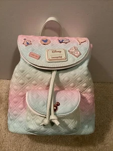 LOUNGEFLY DISNEY MICKEY MOUSE TIE DYE FAIR FLAP MINI BACKPACK~ TAGS~ BRAND NEW~ - Picture 1 of 7