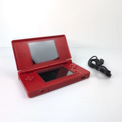 Nintendo DS Lite Rosso Console Portatile Cerniera Rotta - Testato Funzionante - Immagine 1 di 4