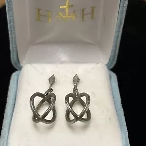 HMH Religious Earrings Sterling Silver Oval - Picture 1 of 4