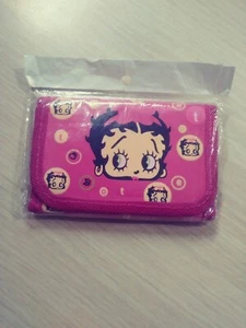 BETTY BOOP VINTAGE GELDBÖRSE DREIFACH FALTBAR NEU 2004. FARBE BURGUND. - Bild 1 von 5