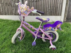 princess bike with doll seat