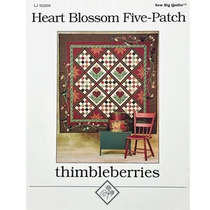 Thimbleberries Heart Blossom Five-Patch Quilt Pattern LJ92268 Sew Big Quilts - Picture 1 of 5