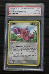 Carta Pokemon promozionale PSA 9 Kraze Club Skitty EX Legend Maker 2006 - Foto 1 di 2
