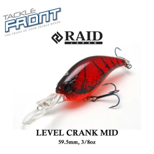 RAID JAPAN - LEVEL CRANK MID ~ 59.5mm, 3/8oz ~ CRANK BAIT JDM FISHING LURE - Picture 1 of 9